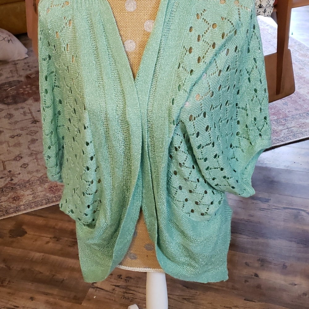 Mint green cardigan